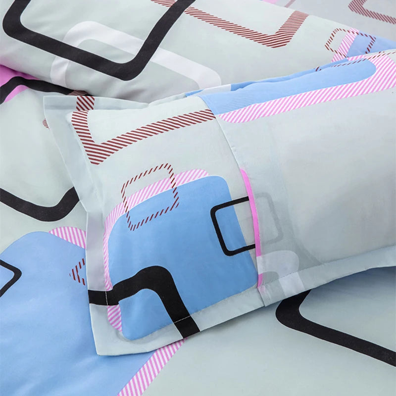 1pcs Geometric Pattern Bedding Fashion Printed Quilt Cover Multi Size Bed Sheets Soft Breathable Duvet Covers 이불커버
