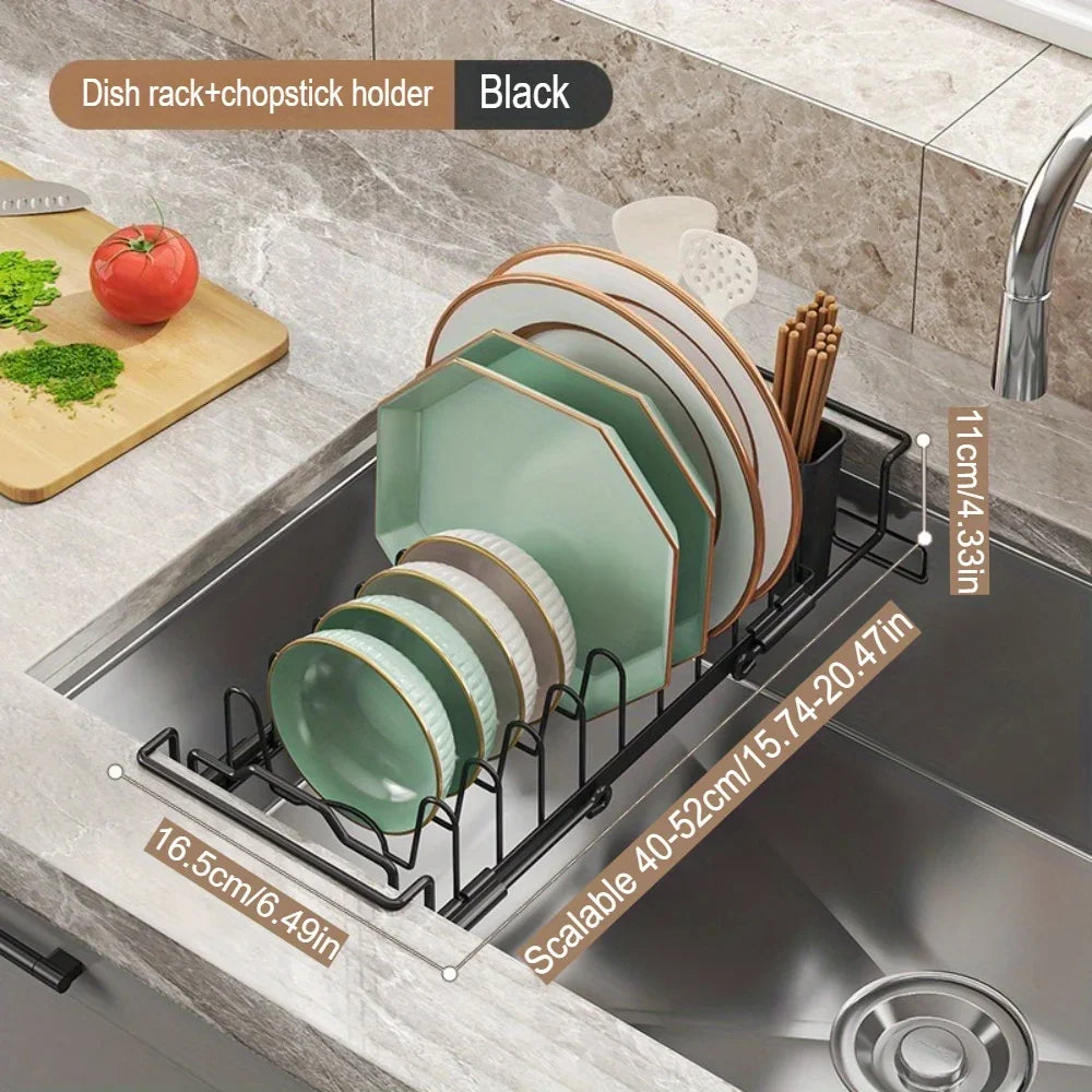 Kitchen Drain Bowl and Dish Rack - Used for chopsticks, dishes simple and practical fully functional basket Lightweight and tidy
