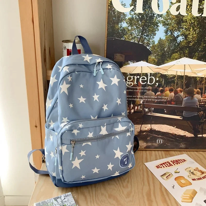 Star Backpack for Women Men 17 Inch Star Laptop Backpack College Bag Cute Travel Backpack Student Back To School Casual Bookbag