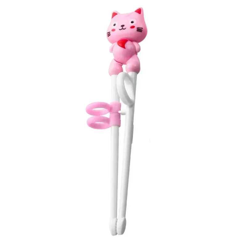 1pcs Cute Cat Kids Chopsticks Toddler for Kids Learning Training Chopsticks Aids Sushi Chopsticks Learner Helper Kids Favors