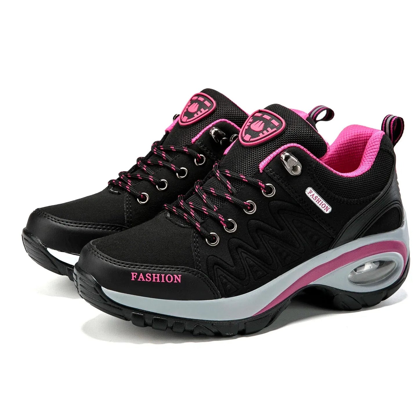 Ladies Sneakers Comfortable Breathable Platform Shoes Fashion Lace Up Female Casual Shoes for Women Outdoor Short Boots - Belvar