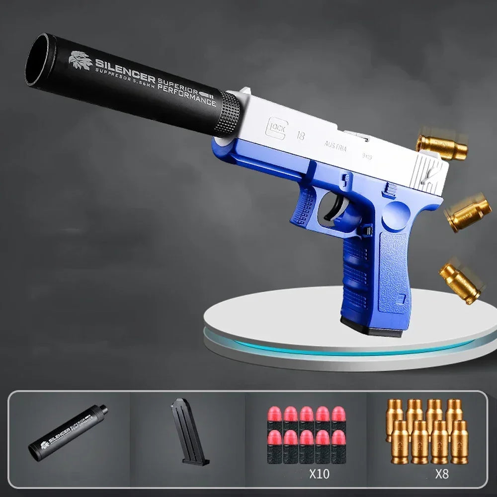 2025Newest Shell Ejecting Airsoft Pistol Soft Bullet Toy Gun Weapon Children Armas Shoot Outdoor Game Boys gift