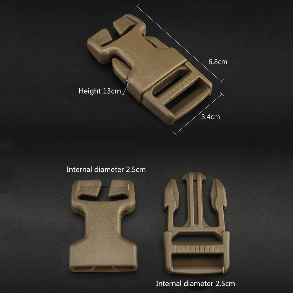 2/4pcs SRB Mount Webbing Buckle Clip Tactical Quick Attach Backpack Buckle Modular Attachment Detachable for Hunting Belt Bag