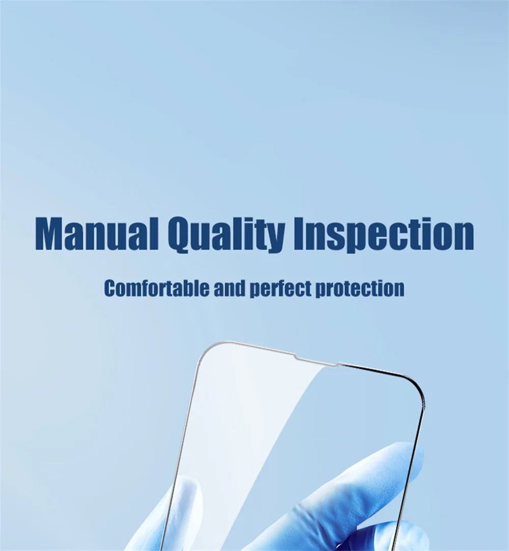 1/3 PCS protector pantalla For IPhone 17 16 15 14 13 12 11 Pro Max Tempered Glass iPhone 15 Pro max Screen Protector iPhone13 Mini Cristal templado iPhone 16 Pro Film iPhone 17 Pro Max Original Phone Film