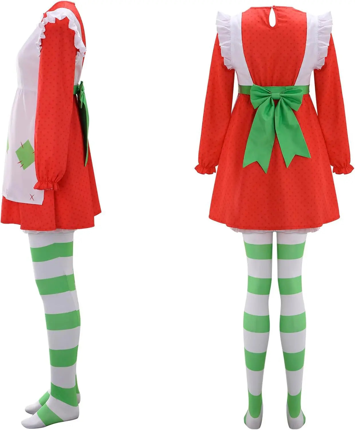 Strawberry Shortcake Cosplay Costume 1980 Classic Suit Women The World of Strawberry Shortcake Halloween Fancy Dress