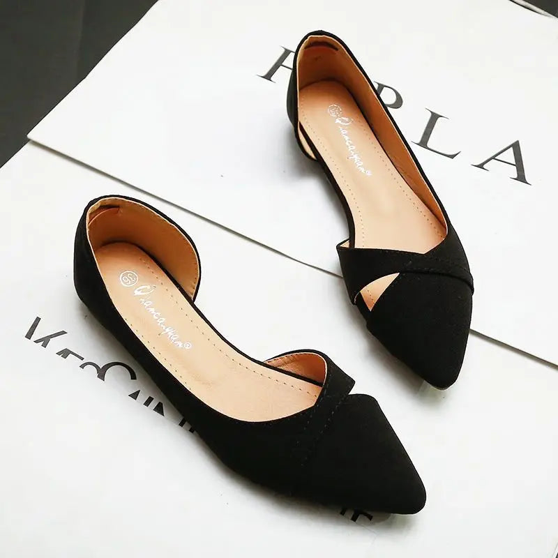 Shoes for Women Evening Woman Flats Pointed Toe Pink Slip-on Popular Elegant and Fashionable Summer 2024 High Quality Fashion 39 - Belvar