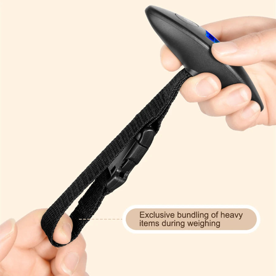 40kg/100g Portable Luggage Scale High Precision Travel Digital Hanging Scales With Webbing belt LCD Digital Electronic Luggage