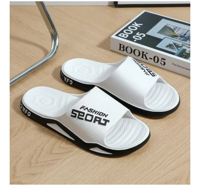 Slippers for men can be worn externally in summer. Trendy bathroom, bathroom, non-skid home, indoor, and home sandals for men - Belvar