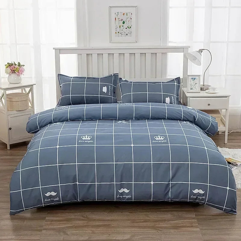 1pcs Geometric Pattern Bedding Fashion Printed Quilt Cover Multi Size Bed Sheets Soft Breathable Duvet Covers 이불커버