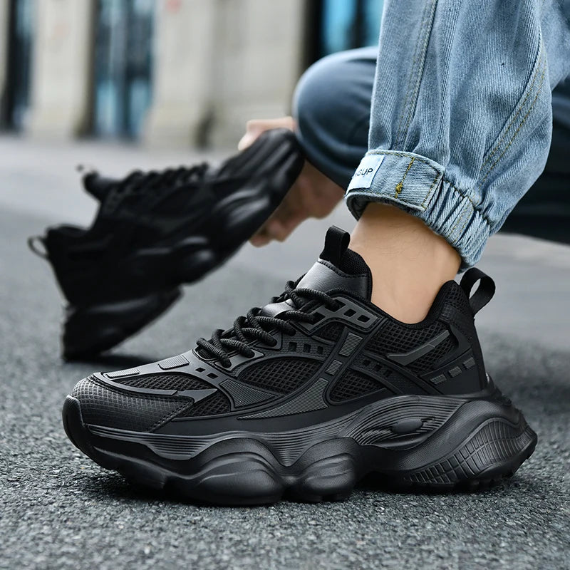 Men's Shoes Cool Platform Running Sneakers Men Fashion Good Large Size 48 Street Athletic Walking Sneakers For Men High Quality - Belvar
