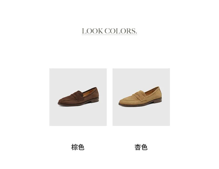Shoes for Women 2024 Summer Brown Casual Flats Ladies Shoe Fashion Suede Loafers Soft Sole Non-Slip Feminino Zapatos Mujer - Belvar
