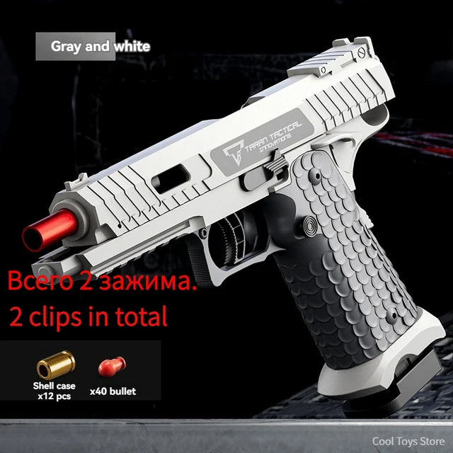 2011 CombatMaster Toy Pistol Fake Air Guns Airsoft Weapons Manual Continuous Shot Launcher Shell Throwing for Adult Men Children