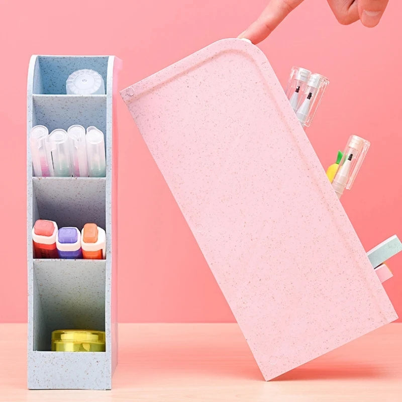 1pc Multi-Layer Pen Holder & Cosmetic Brush Storage Holder - Perfect for Office & School Supplies
