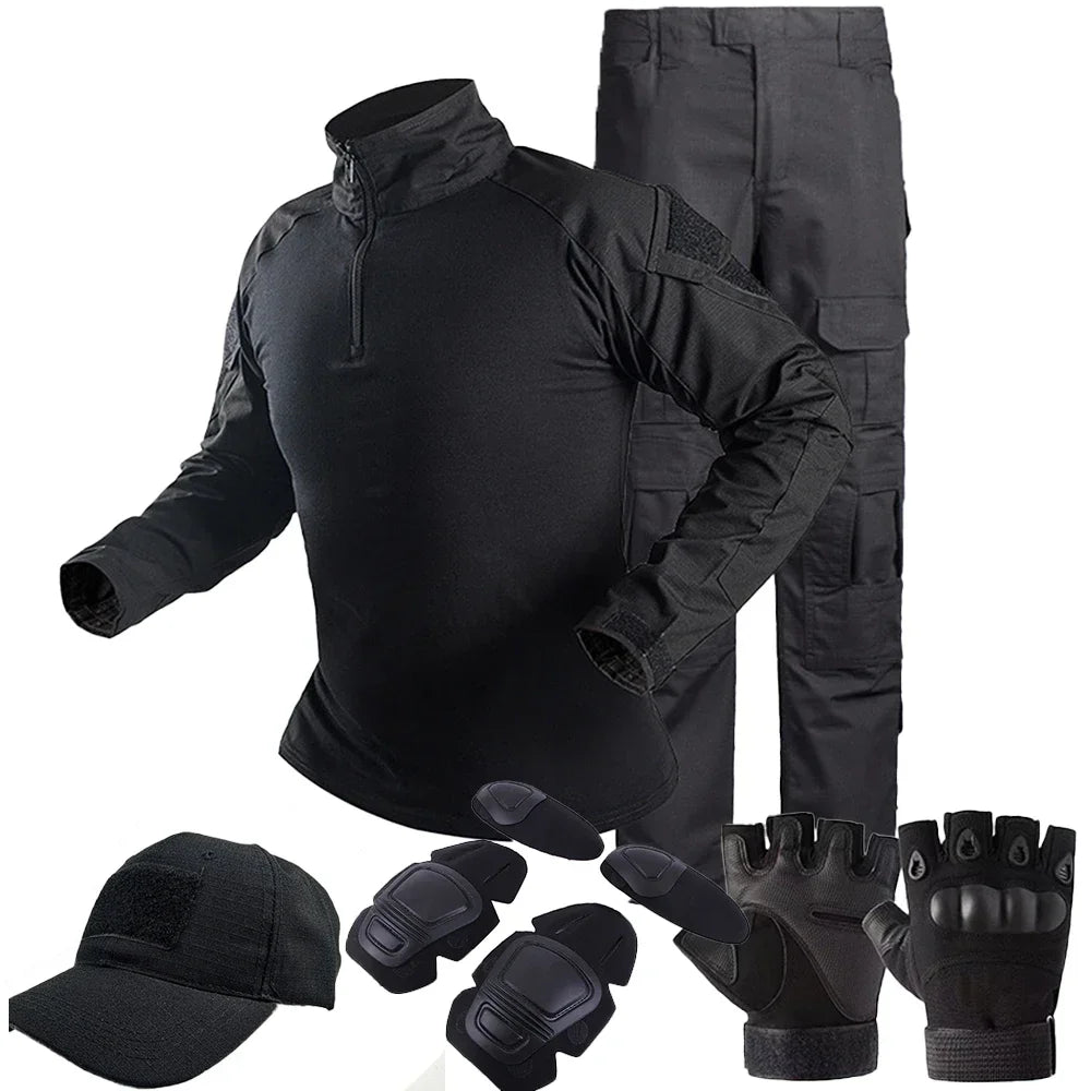 Tactical Uniform Suits Milit Outdoor Camouflage Suit Hunting Shirts Pants Fish Trainning Airsoft Paintball Clothes Sets