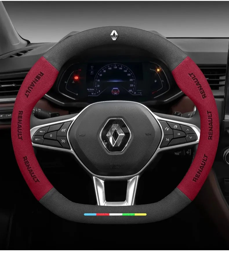 Car Steering Wheel Cover for Renault Megane RS Vision Z Scenic Clio Laguna 2 3 4 5 Kangoo Fluence Megane Trafic Talisman Twingo - Belvar