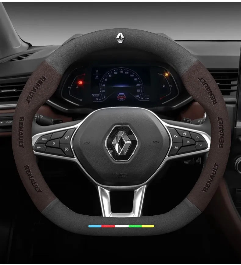 Car Steering Wheel Cover for Renault Megane RS Vision Z Scenic Clio Laguna 2 3 4 5 Kangoo Fluence Megane Trafic Talisman Twingo - Belvar