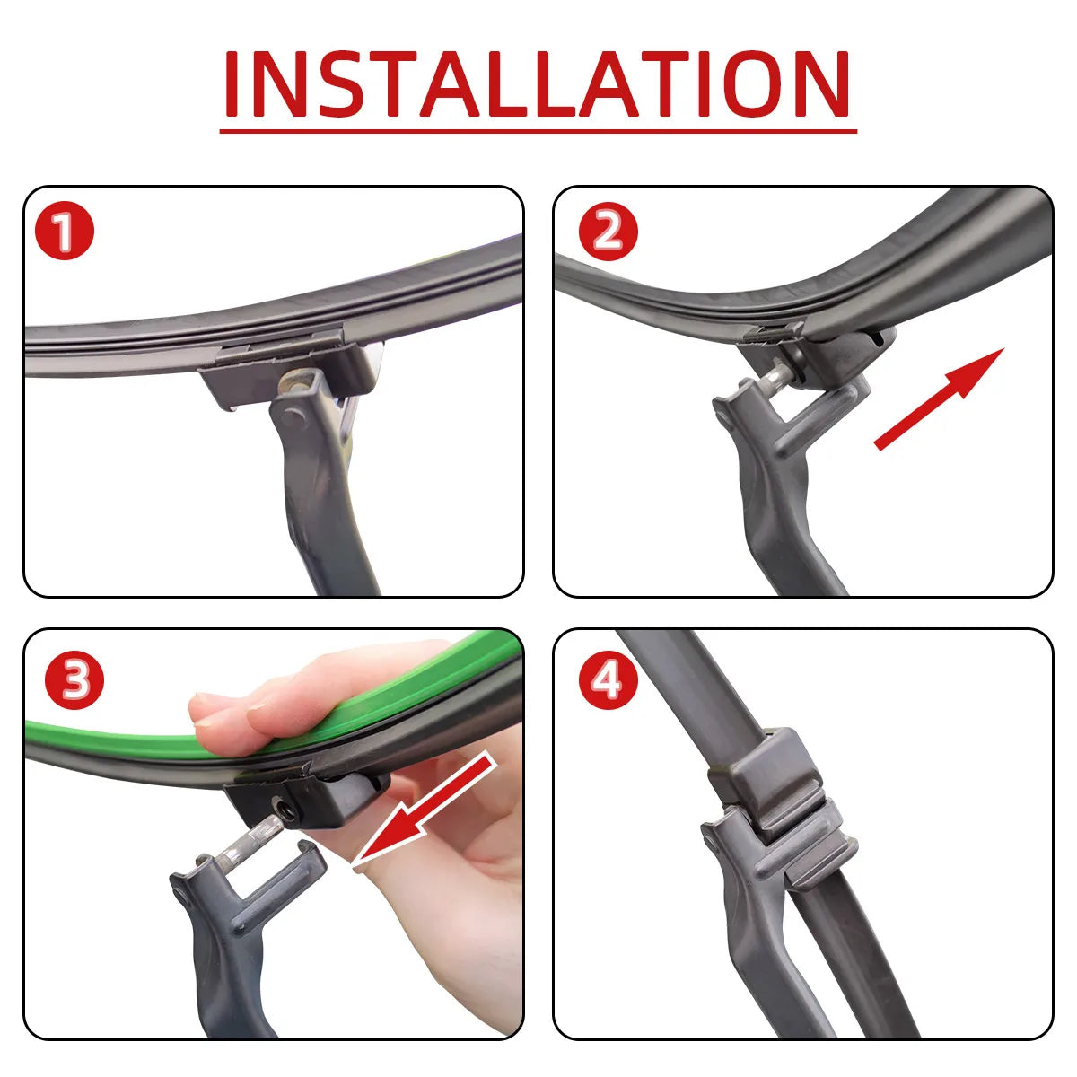 1/2/3/4/6PCS Car Wiper For Alfa Romeo 147 937 2005-2010 Front Rear Wiper Blades Brushes Cutter Auto Accessories 2007 2008 2009