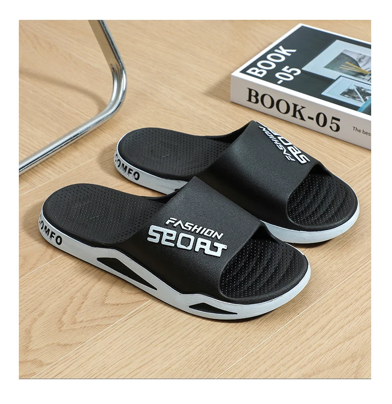 Slippers for men can be worn externally in summer. Trendy bathroom, bathroom, non-skid home, indoor, and home sandals for men - Belvar