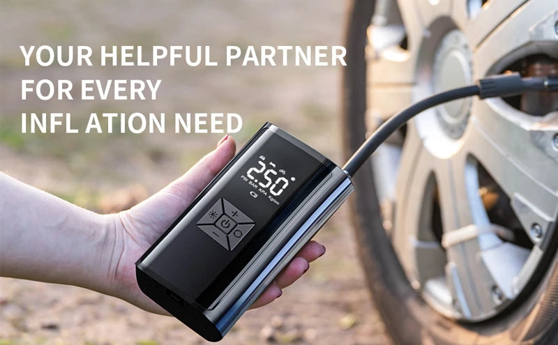 Wireless Portable Inflatable Pump Car Air Compressor Super Long Battery Life Electric Tire Inflator Pump for Motorcycle Balls