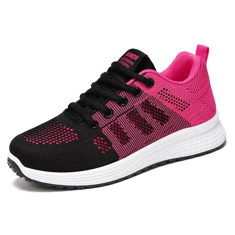 Women's Shoes 2025 Spring New Fashion Soft Walking Flats Non-slip Casual Sport Tennis Shoes Athletic Sneakers for Lady