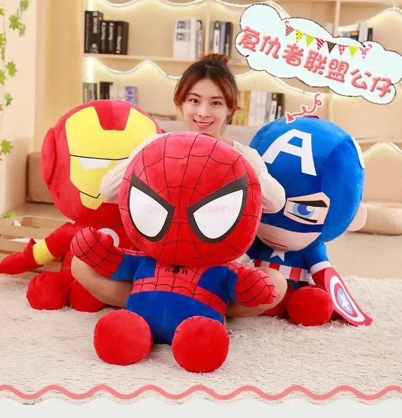 35cm Marvel Spiderman Plush Toy Soft Stuffed Cartoon Stuffed Doll Large Plush Boy Cloth Doll Pillow Children Christmas Gift Toy