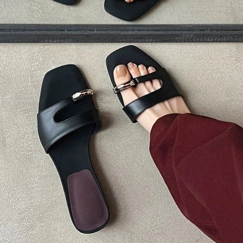 Women Slippers Casual Anti-slip Designer Comfortable Outdoor Sandals Fashion Elegant Flat Shoes Summer New Slides Women Slippers - Belvar