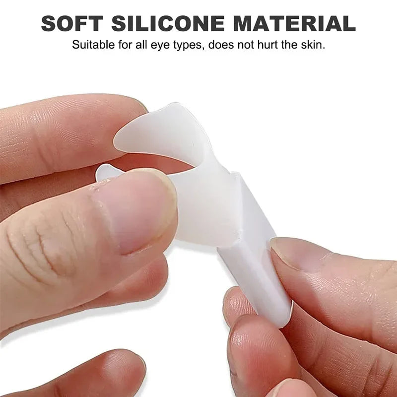 wholesale Multi-functional Eyeliner Stencil Wing Tips Silicone Eyeliner Aid Drawing Lipstick Wearing Aid Reusable Makeup Tools