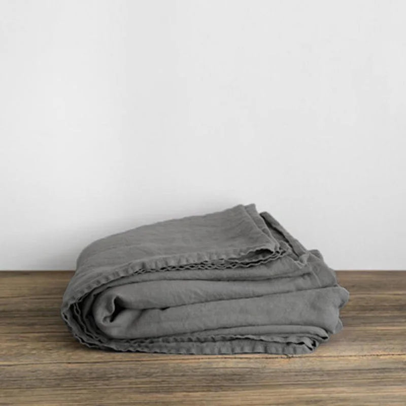 Washed Linen Bed Sheets, Natural Linen Bed Sheets, 1-Piece Set, Breathable and Super Soft Bedding (Excluding Pillowcases)