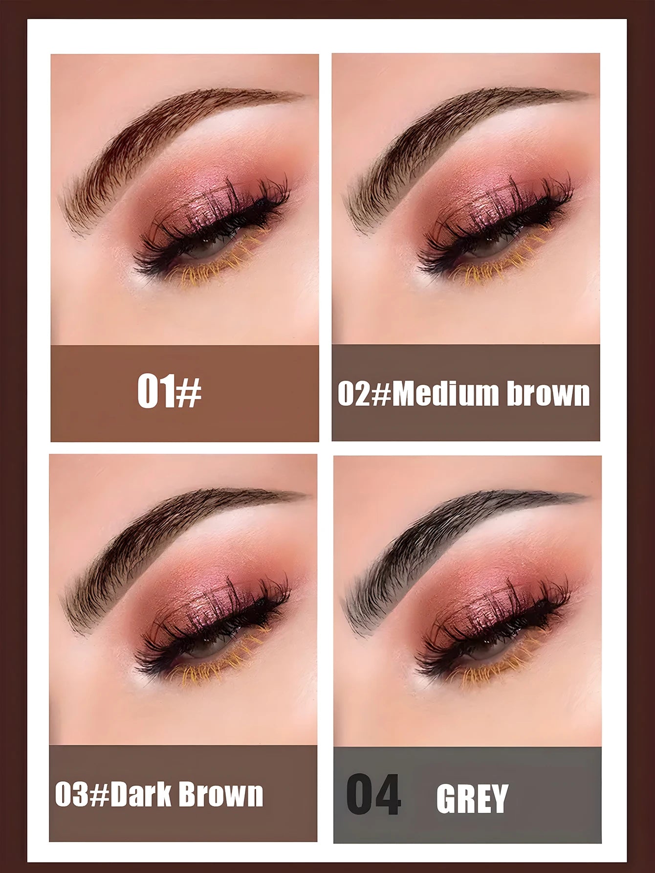 1 PCS Black chopsticks 3D eyebrow pencil waterproof and non-smudged color