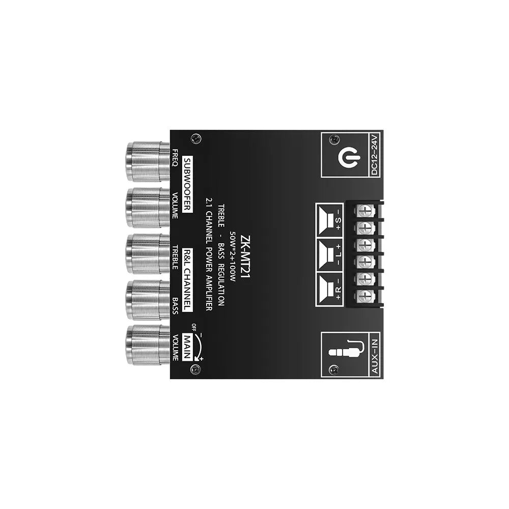 ZK-MT21 Bluetooth 5.0 Subwoofer Amplifier Board For Car Home 50W*2+100W 2.1 Channel Power Audio Stereo Bass Amplifier s Board