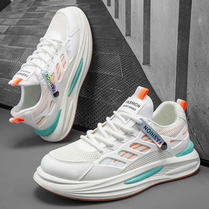 Shoes Men's 2025 Autumn New Lightweight Non-slip Fashion Trend All-match Casual Soft Bottom Shock Absorption Running Sports - Belvar