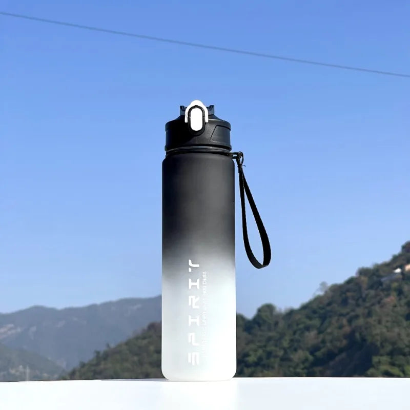 1PCS 800ML Large Capacity Sports Water Bottle Motivational Leak Proof Portable Reusable Plastic Cups Outdoor Travel Gym Jugs