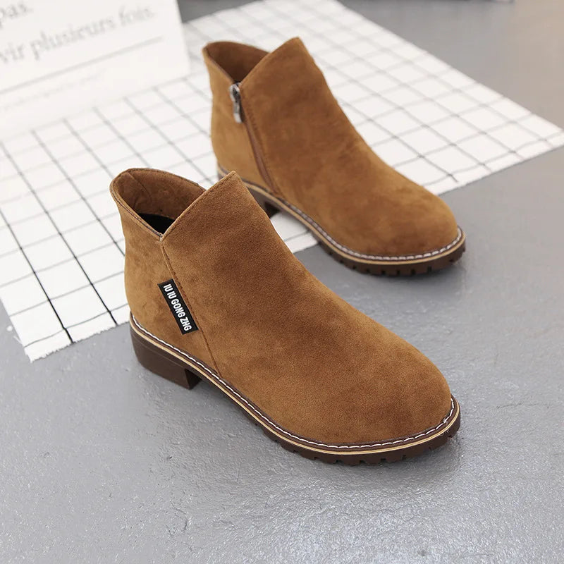 Shoes Women 2022 Fashion Thick Sole Ankle Boots Comfortable Plus Size Snow Boots for Women Female Platform Boots Botas De Mujer - Belvar