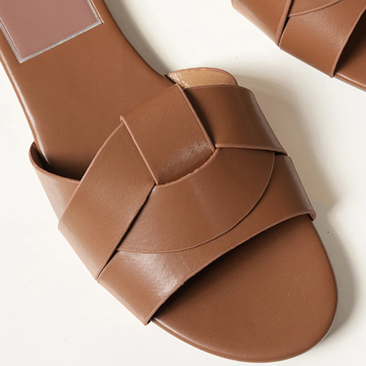 Slippers Women 2025 Summer New Designer Weaving Comfortable Casual Bottom Women's Sandals Trend Flat Slippers Zapatos De Mujer - Belvar