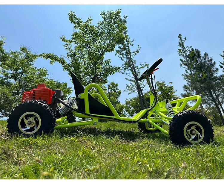 SRJOIN Off-road kart sports kart gasoline-powered mini vehicle suitable adults children track-ready small car drift adaptable