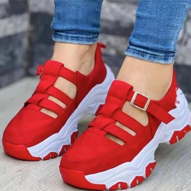 New Thick-soled Shoes Comfortable Women Sandals Fashion Womens Shoes Versatile Hollow Casual Sandals Summer Zapatos Para Mujeres - Belvar
