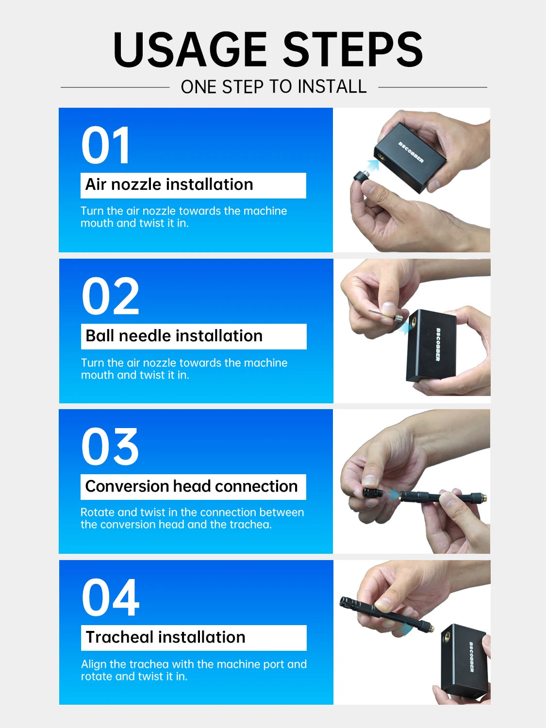 Portable mini Pump for Bike Tires - Mini Air Compressor Cycling Tire Inflator 100PSI - Mountain Bike Road Bicycle Tire Pump