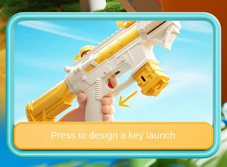 Summer Water Gun M416 non Electric Pistol High-pressure Full Automatic Shooting Water Beach Toy Gun For kid Children Boys Girls