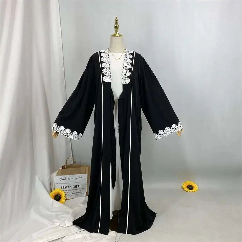 2025 Luxury Dubai Abaya Dress for Muslim Women Ramadan Eid Nida Arabia Holiday dress Jalabiya Clothing Islamic Modest Long Robe