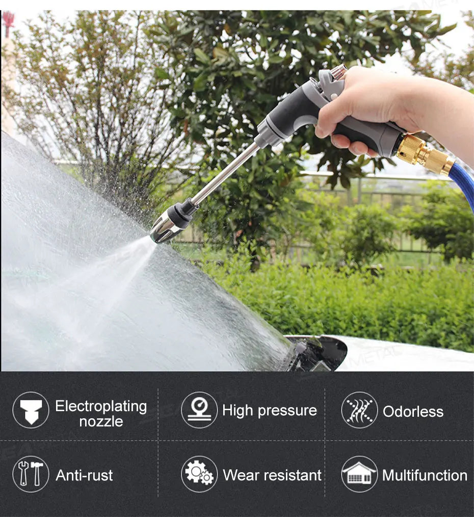 SEAMETAL High Pressure Car Wash Gun Foam Pots Lances Irrigation Tools Adjustable Sprinkler Car Home Garden Watering Tool Set