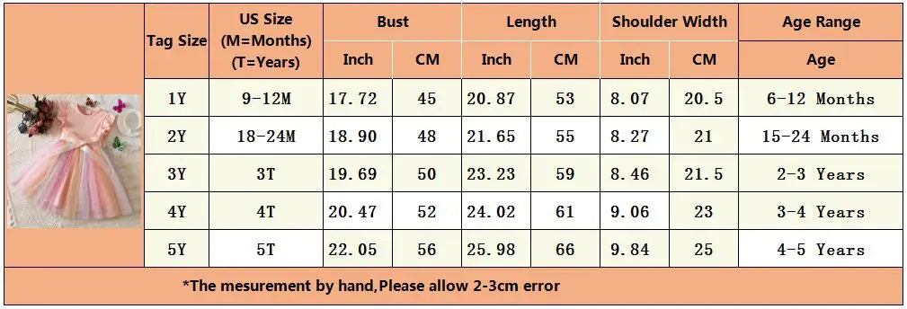 Toddler Girls Princess Dress Children Rainbow Sleeveless Tulle Dress Summer New Baby Birthday Party Vestido Sweet Casual Clothes