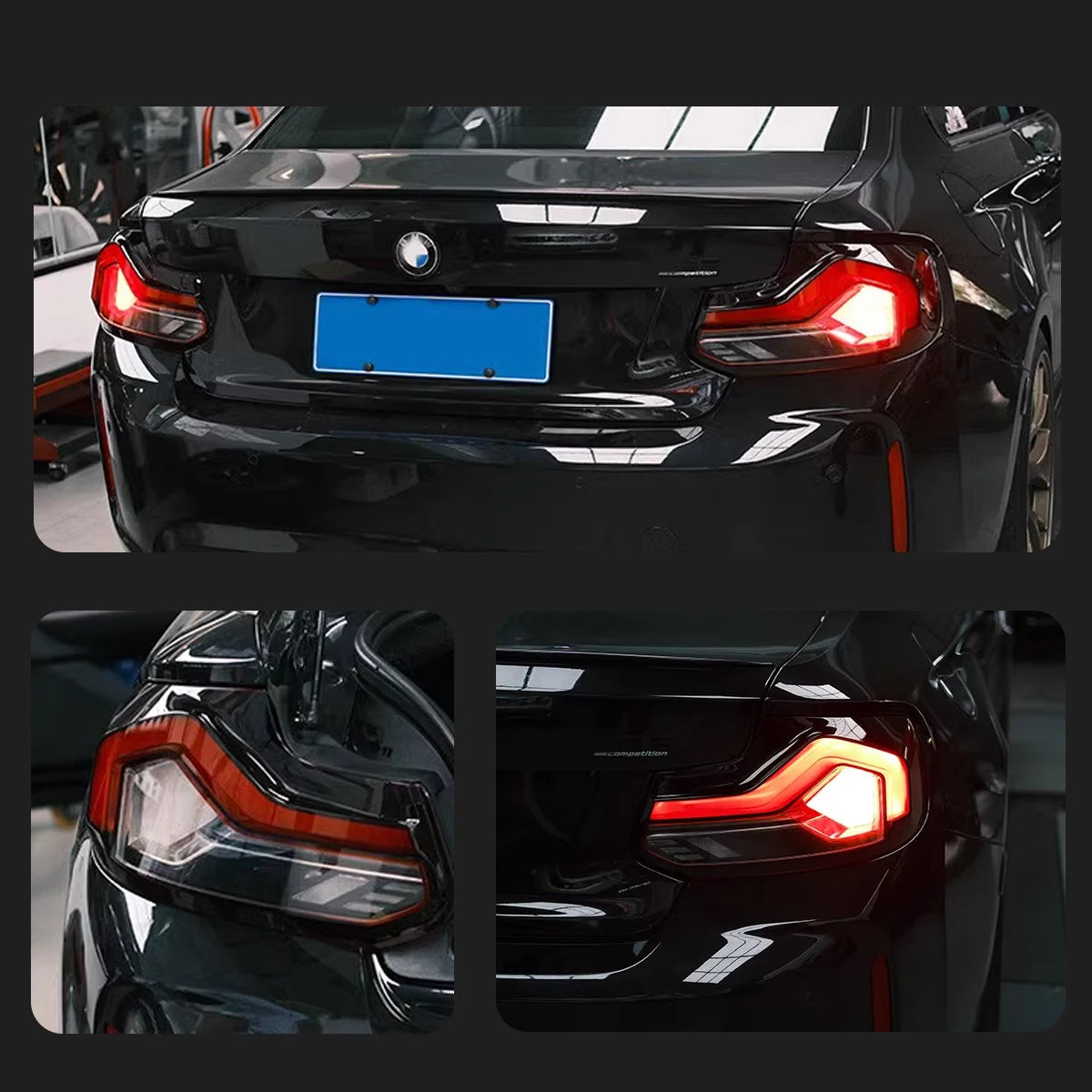 TYPY Car Lights LED Rear Lamps For BMW 2 Series F22 Taillights Assembly 220i 225i M2 F23 F87 Dynamic DRL Turn Signals Plug Play