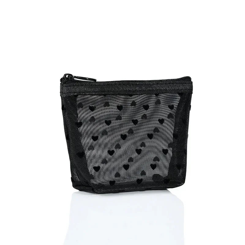 Women Lipstick Makeup Bags Small Large Mesh Transparent Cosmetic Bag Organizer for Cosmetics Storage Pencil Cases Neceser Pouch