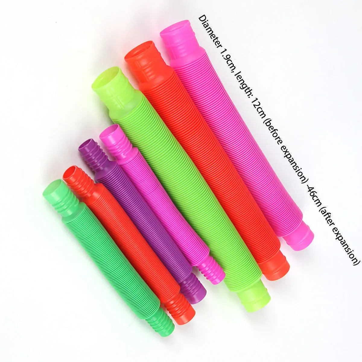 10-30PCS Colorful Telescopic Tubes Fidget Toys Plastic Sensory Pop Tubes Stress Relief Toys Adults Decompression Kids Toys Gifts