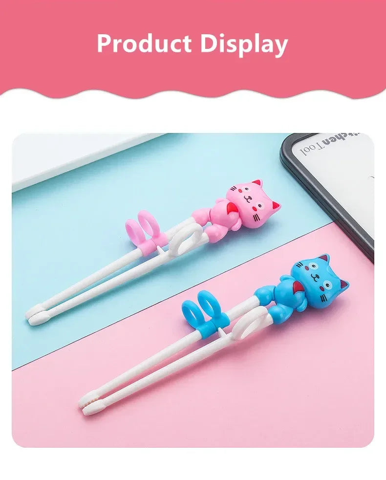 1pcs Cute Cat Kids Chopsticks Toddler for Kids Learning Training Chopsticks Aids Sushi Chopsticks Learner Helper Kids Favors