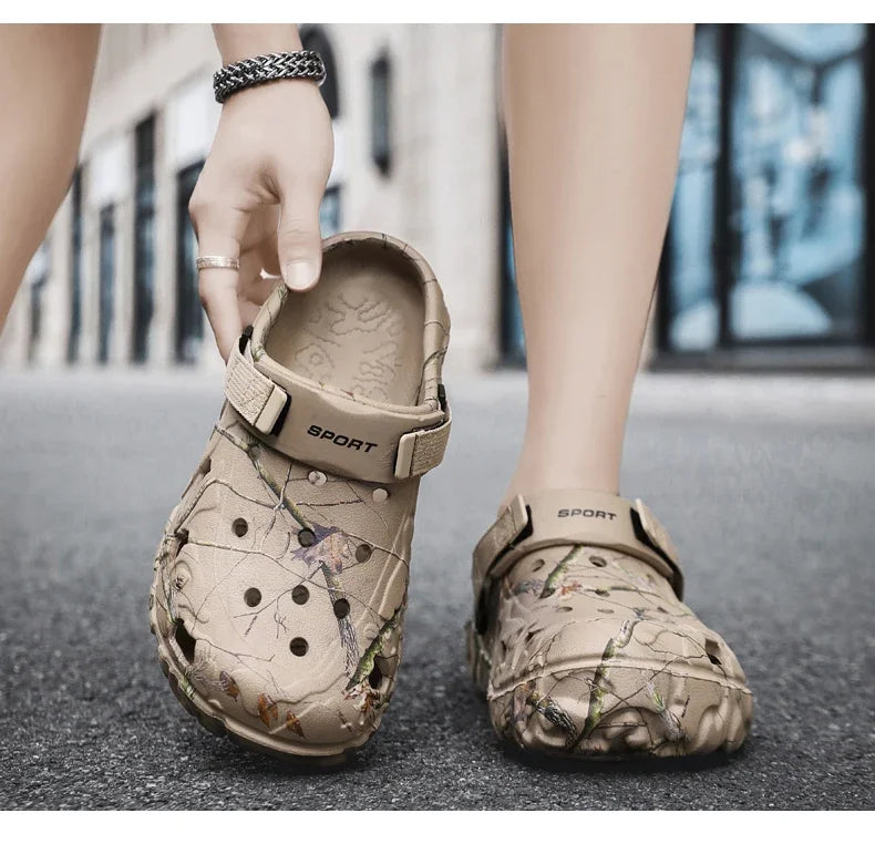 2025Men Slippers High Quality Classic Outdoor Anti-Slip Garden Shoes Lightweight Fashion Casual Sandals Sandals for Men Platform - Belvar