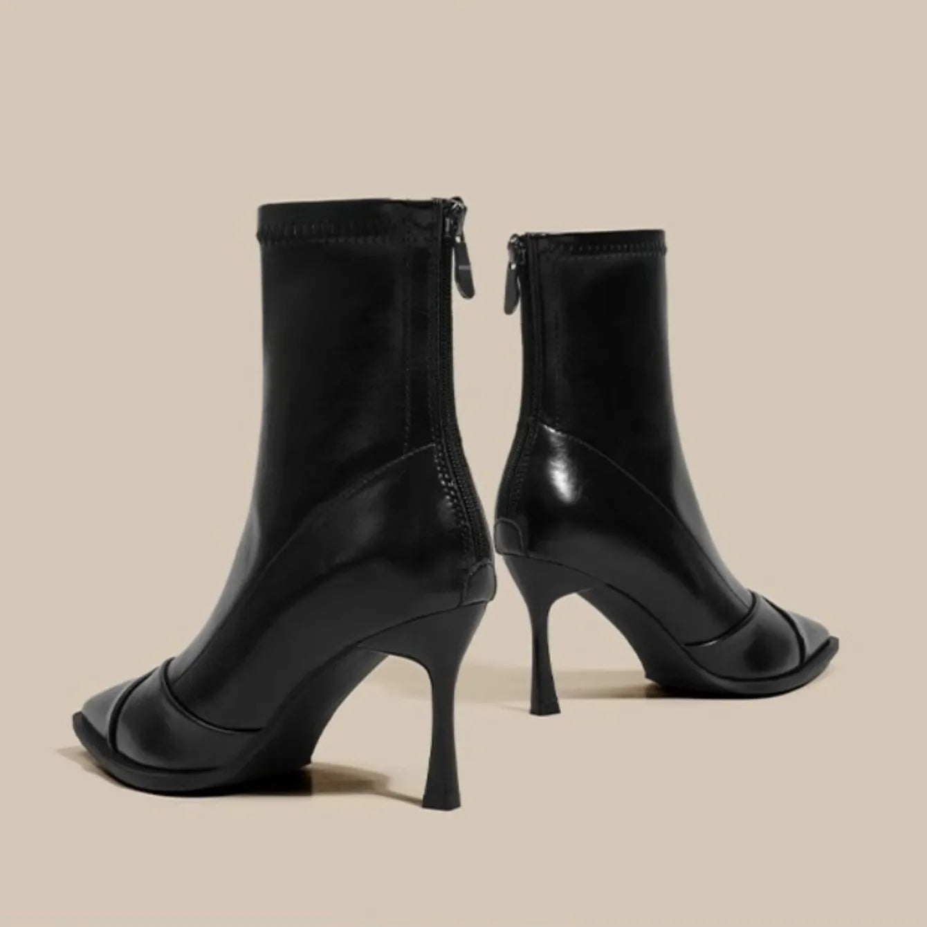 Women's Shoes High Heel Slim Ankle Boots Fashion Elegant Pointed Toe Short Booties 2025 Spring Autumn Laides Street Style Shoes
