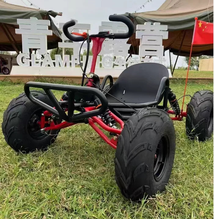SRJOIN Off-road kart sports kart gasoline-powered mini vehicle suitable adults children track-ready small car drift adaptable