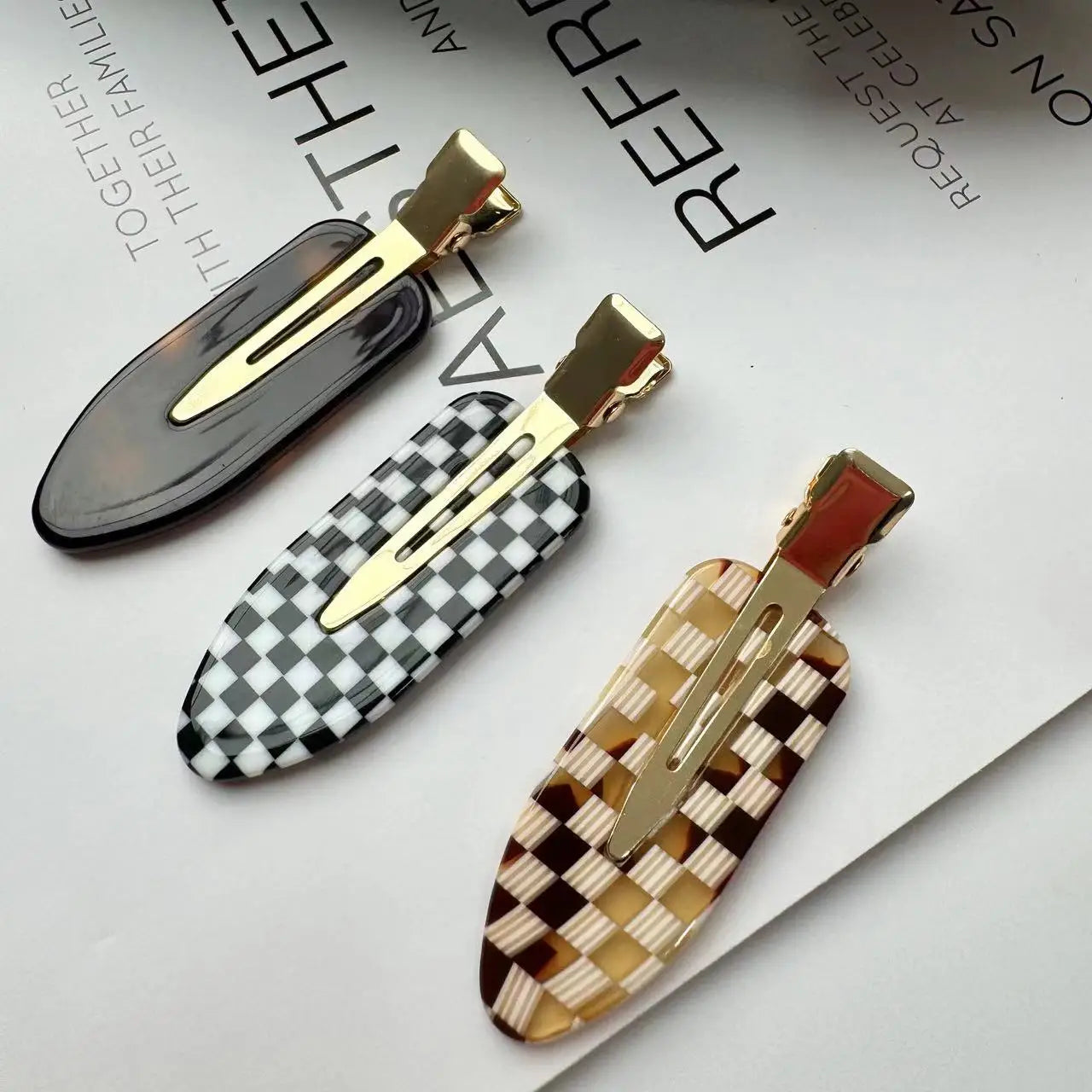 Traceless Hairclips for Girls and Women Acetate Hair Clip Make up Hair tools Hair Accessories