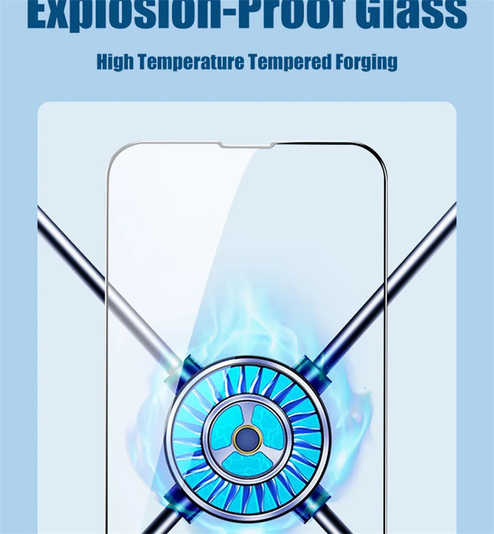 1/3 PCS protector pantalla For IPhone 17 16 15 14 13 12 11 Pro Max Tempered Glass iPhone 15 Pro max Screen Protector iPhone13 Mini Cristal templado iPhone 16 Pro Film iPhone 17 Pro Max Original Phone Film